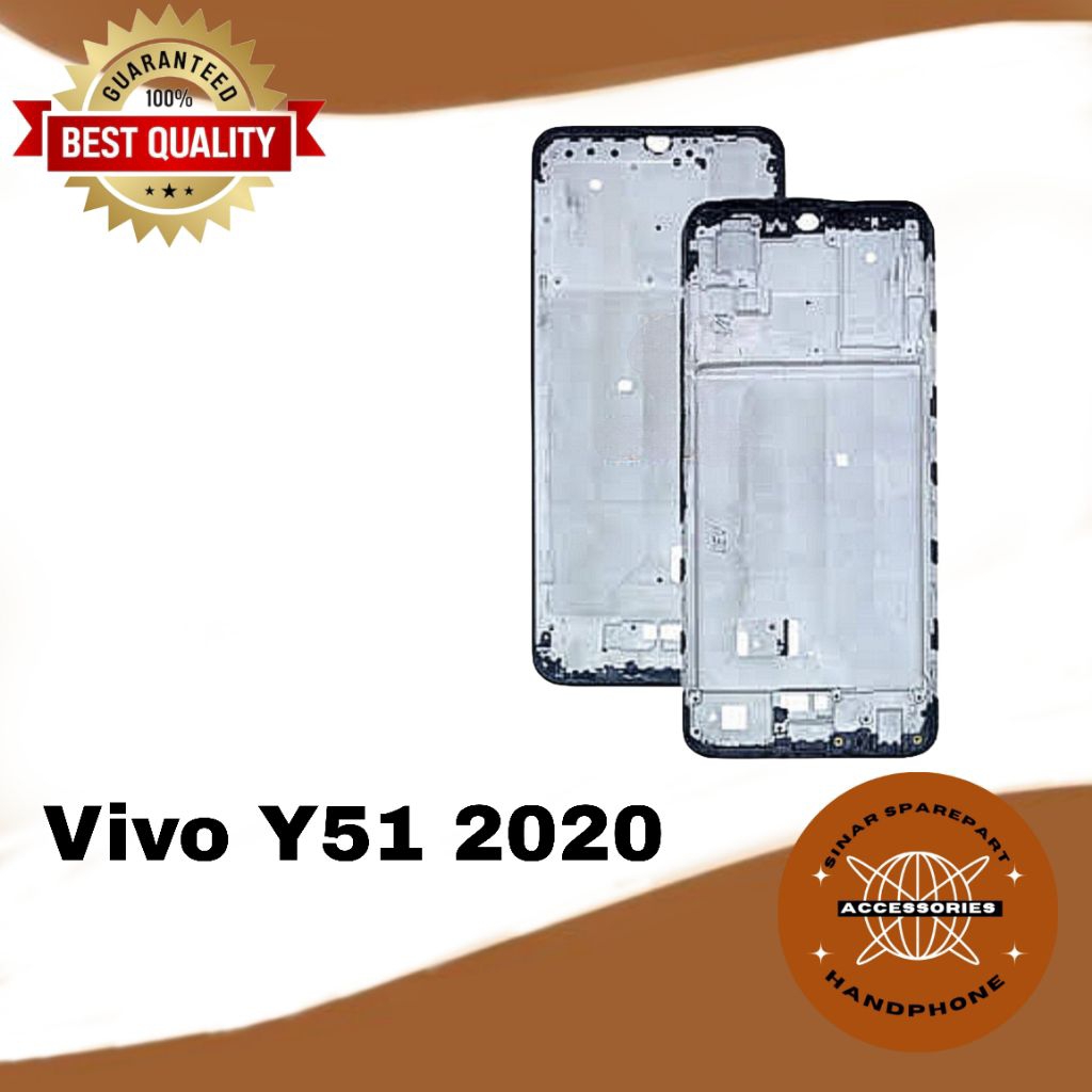 FRAME TULANG TENGAH DUDUKAN LCD TATAKAN LCD VIVO Y51 2020 Y51A V2030  NEW ORI