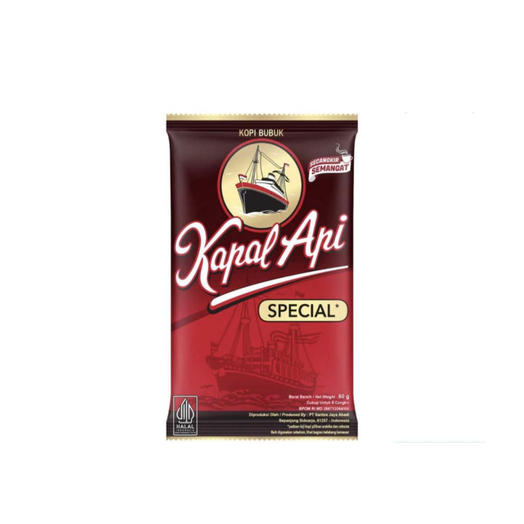 

Kapal Api Kopi Bubuk Special 60gr Kopi Murni Tanpa Gula