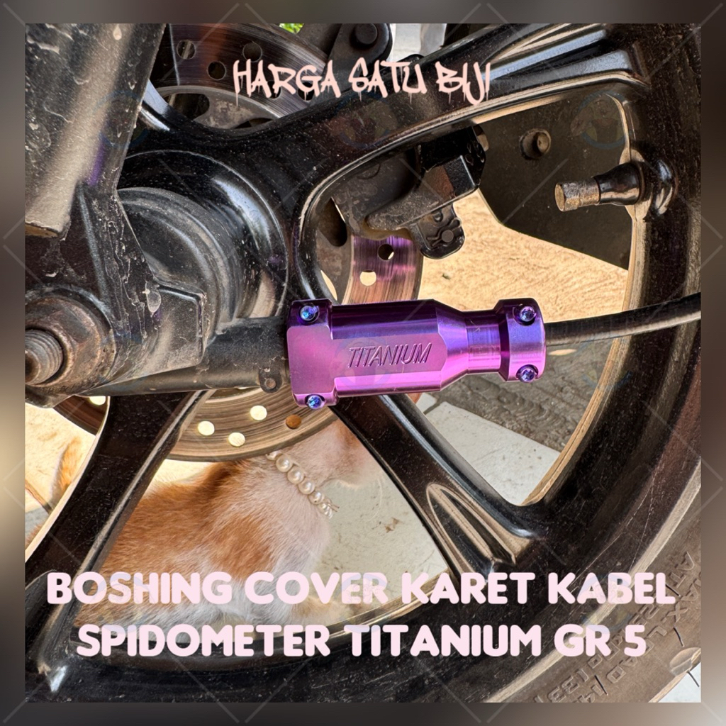 Boshing Cover Kabel Speedometer Universal Titanium Gr 5
