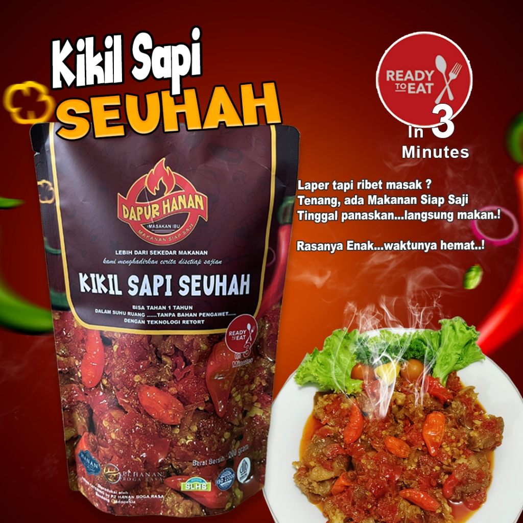 

Dapur Hanan Kikil Daging Sapi Seuhah Makanan Siap Saji - 200 gram