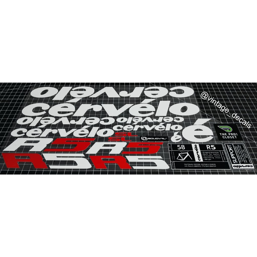 decals replacement Cervelo R5