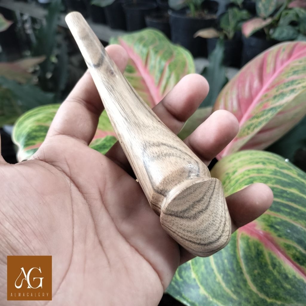 PUTRIICRAFT | Pipa once / once cangklong kayu sonokeling unik dan antik 15cm