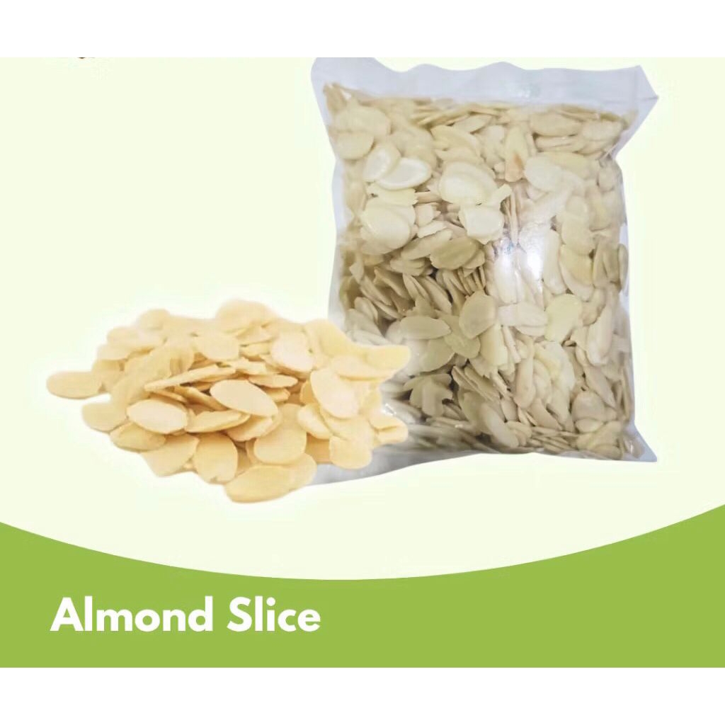 

Kacang Almond Mentah Slice