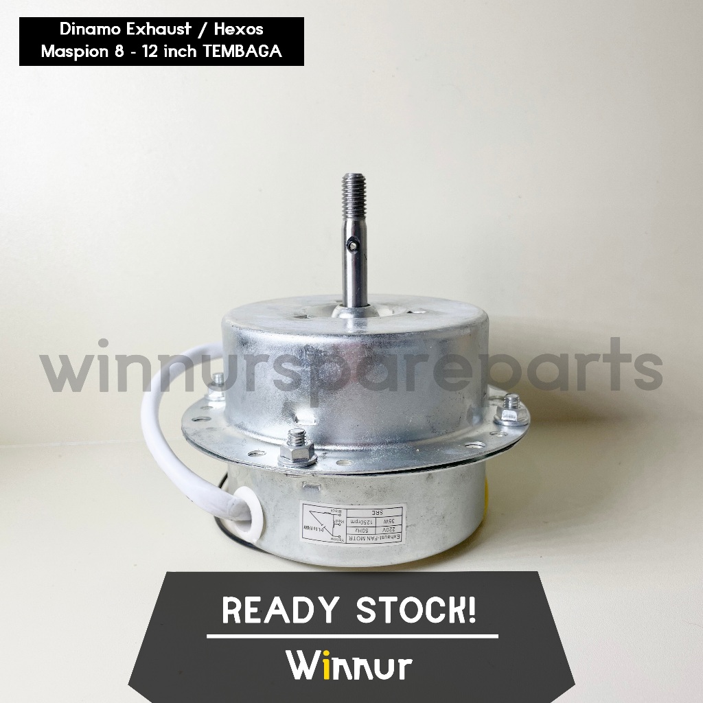 Dinamo Exhaust Hexos Maspion 8 - 12 inch TEMBAGA / Motor Kipas Hexos Fan Copper