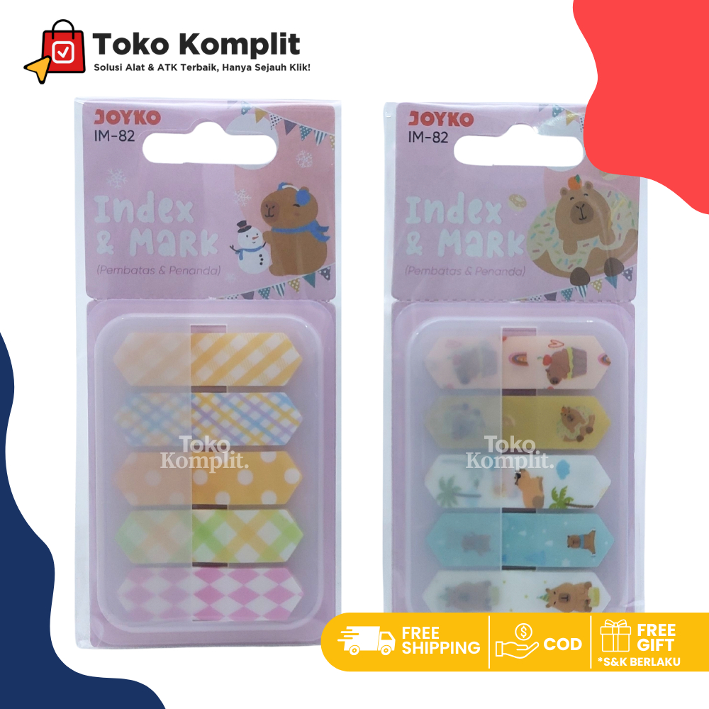 

Komplit -Stick on Joyko/Index Mark Penanda Pembatas IM-82 Plastik Capybara