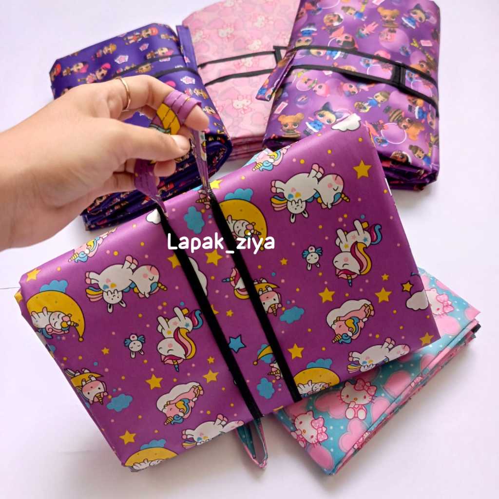 TIKAR LIPAT Ukuran 100X150Cm Jumbo Microsatin Tebal / TIKAR Anti Air / KARPET