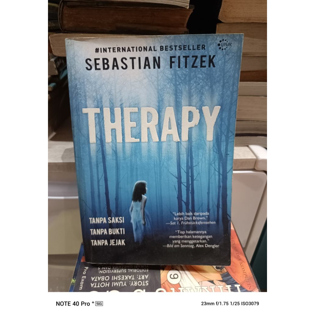 Novel Therapy by Sebastian Fitzek Original Preloved