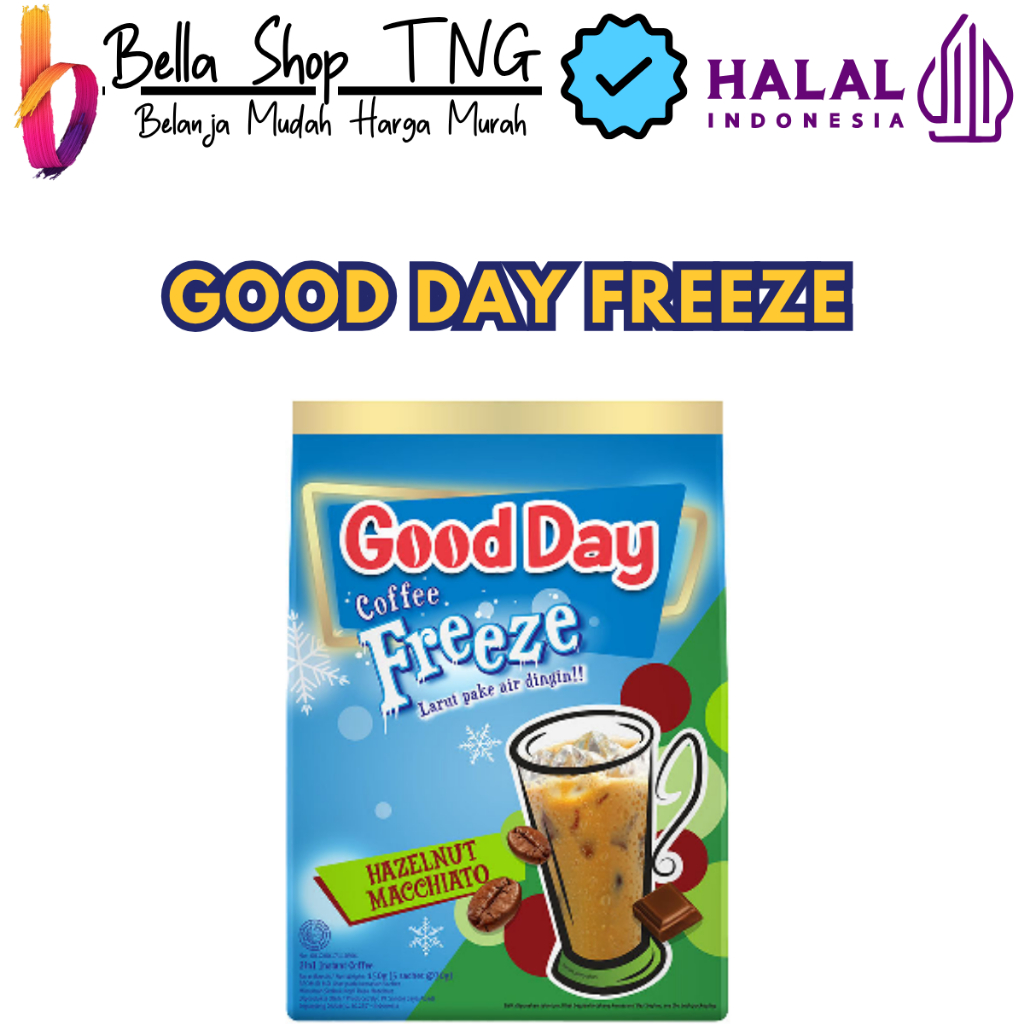 

Good Day Kopi Freeze Hazelnut Macchiato Sachet 5 x 30 gr
