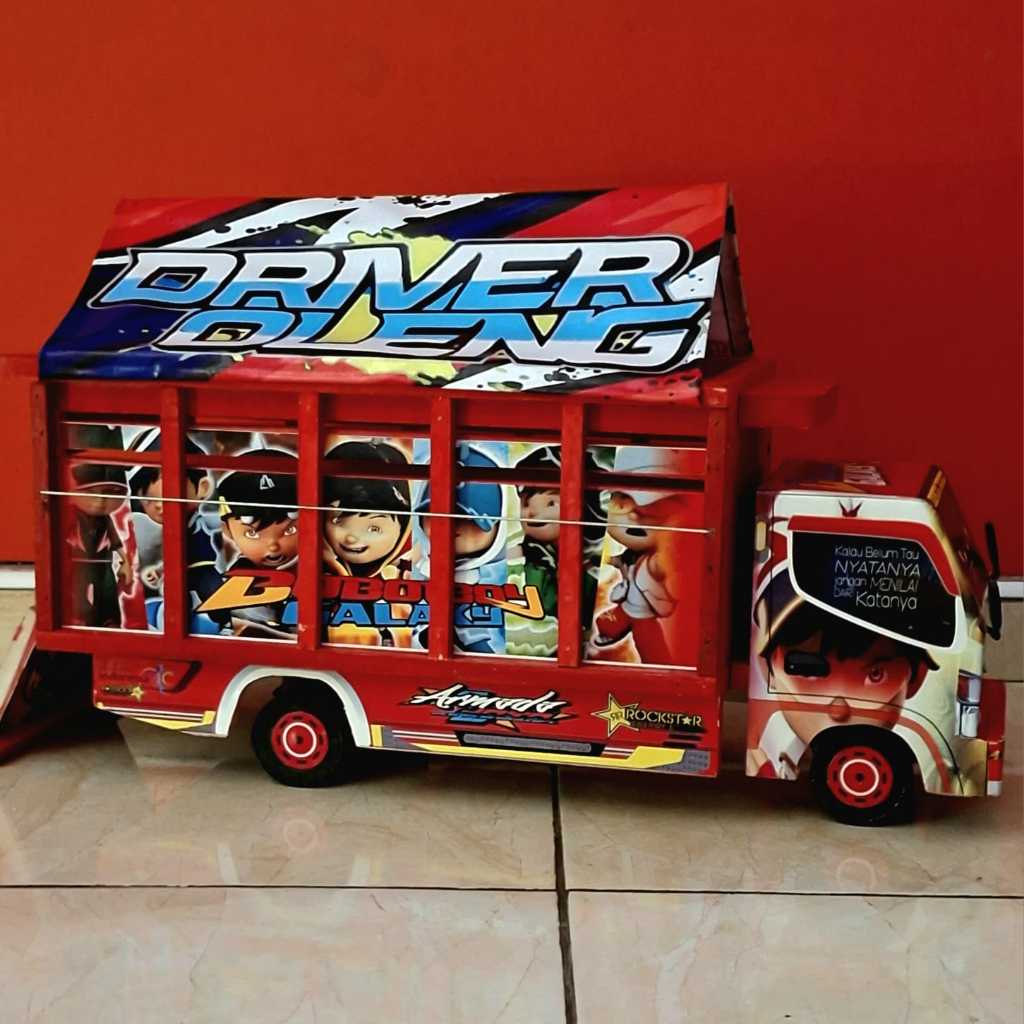 MINIATUR TRUK OLENG KAYU JUMBO BOBOIBOY
