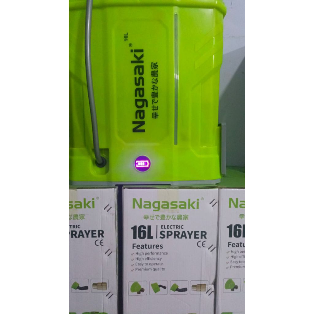 NAGASAKI 100% ORIGINAL 16LITER 125 PSI Tangki Semprot Elektrik SPRAYER ELECTRIC