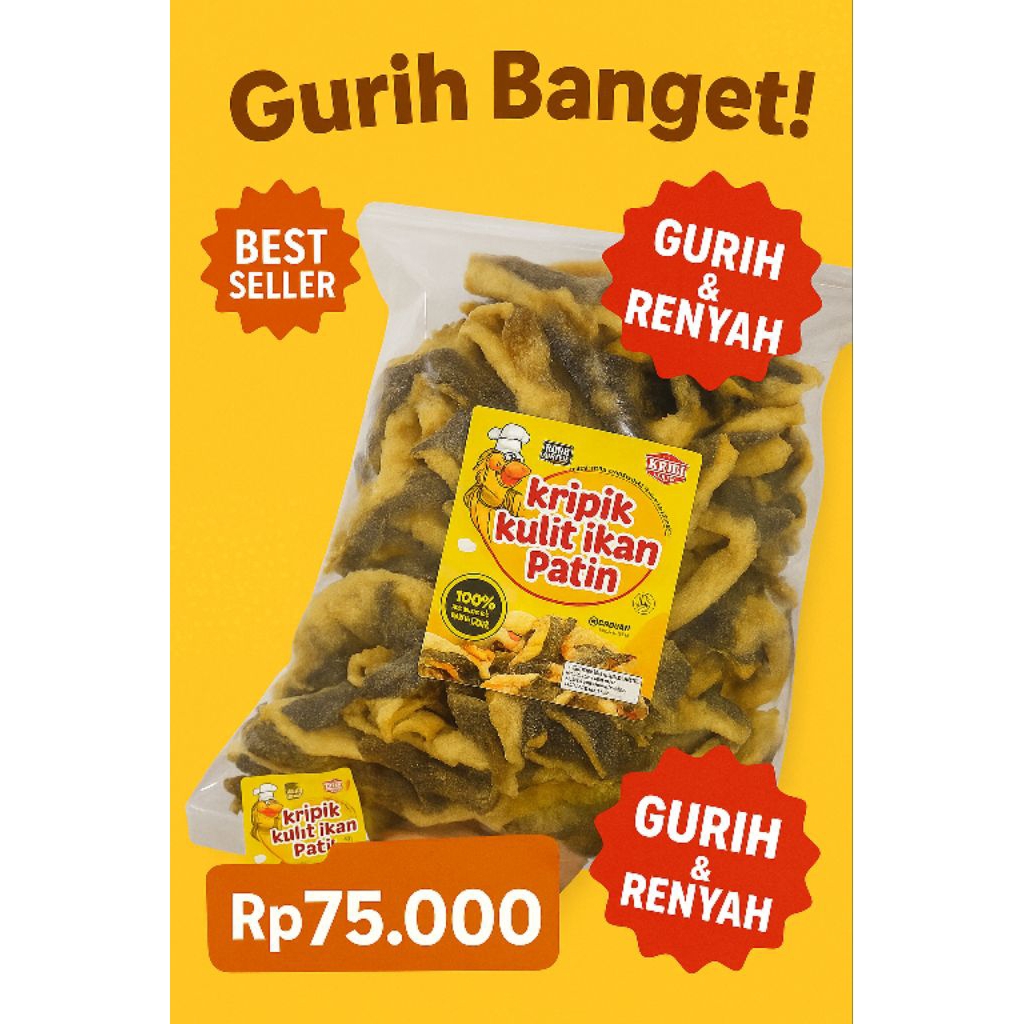 

Keripik kulit ikan patin (500gr)