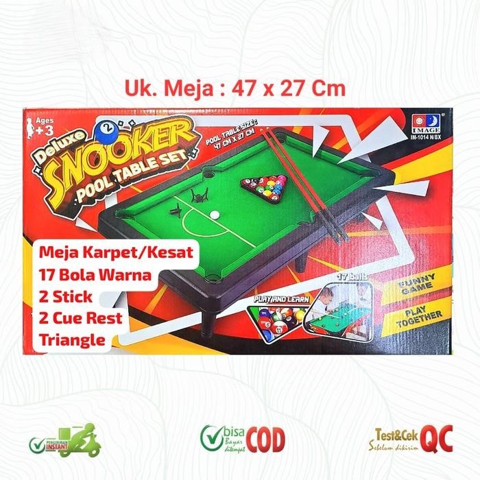 Deluxe Snooker Pool Table Set billiar Biliard