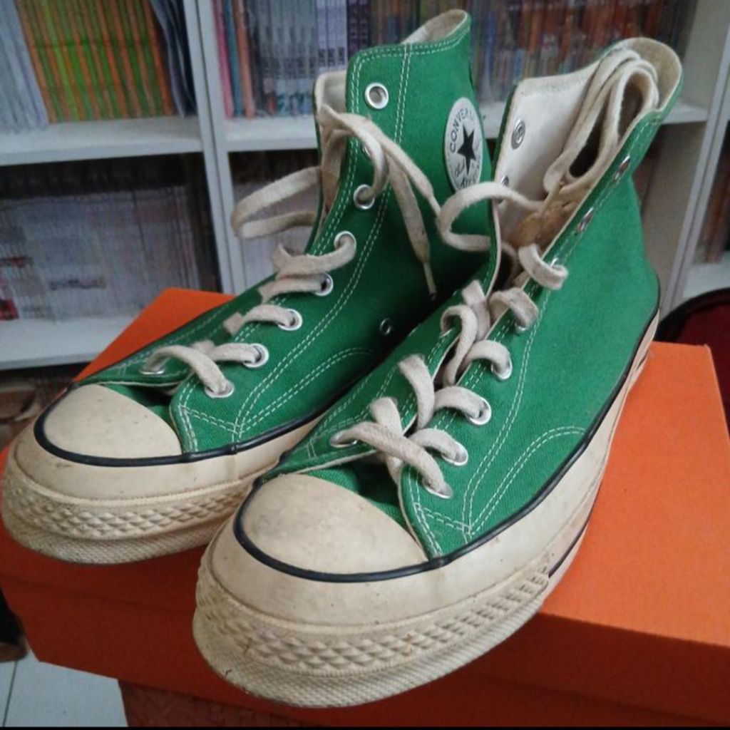 Converse Chuck 70 HI size 43 (Green Hijau) Second Bekas Ori