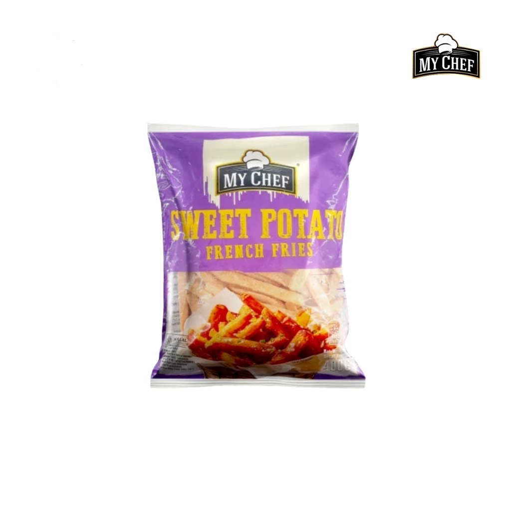 

MY CHEF SWEET POTATO FRENCH FRIES 400GR UBI GORENG BENTUK STIK HALAL