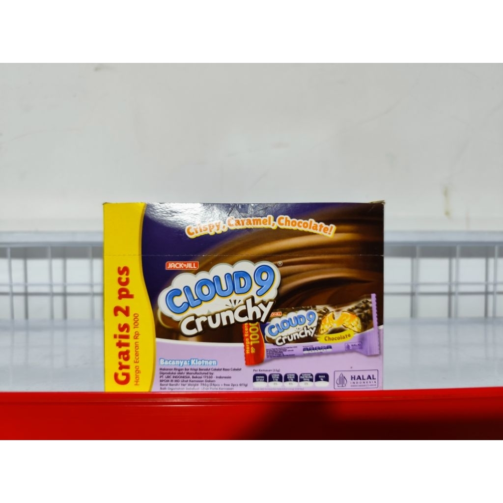 

Cloud 9 Crunchy (1 Box isi 24pcs + 2pcs)