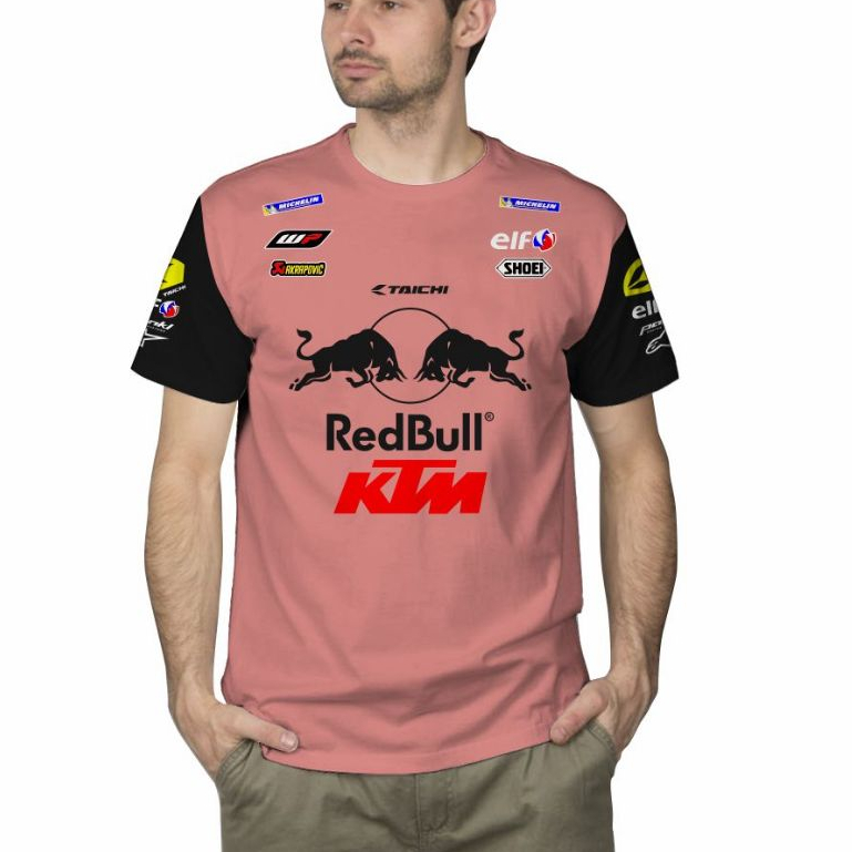 Baju Kaos Pria Distro Redbull Ktm Racing team Motogp Motor Balap Trail Cross