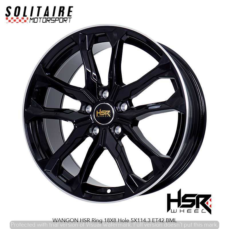 VELG HSR RING 18 UNTUK INNOVA, XPANDER, VELG RACING HSR R18 5X114,3 GRATIS ONGKIR