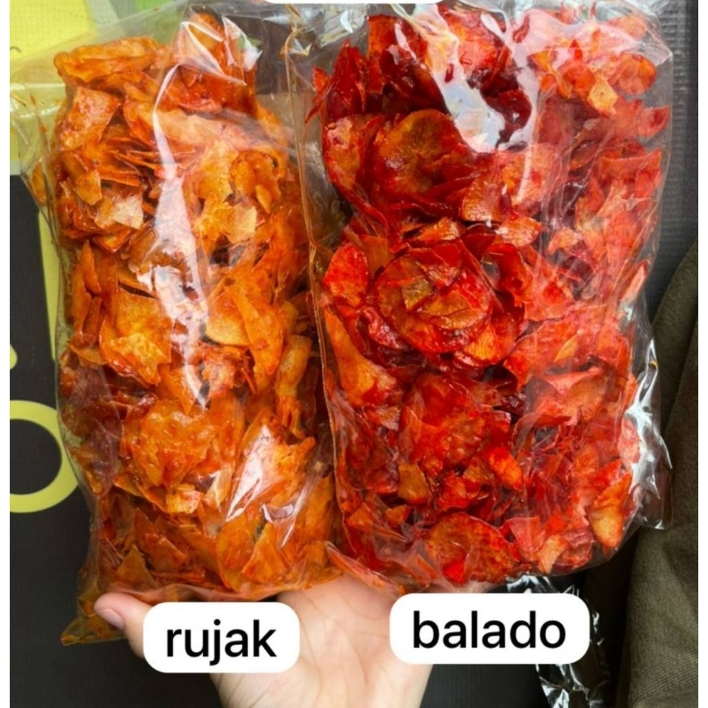 

Keripik singkong (rasa rujak dan balado)