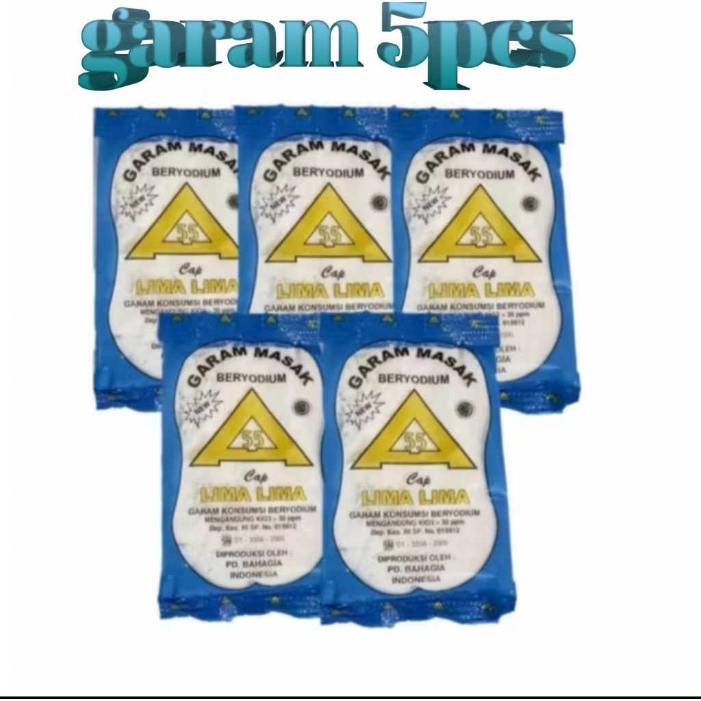

promo garam beryodium garam masak 5pcs 100gr per psc