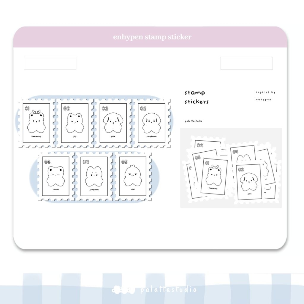 

ready stock stamp sticker enhypen nct dream