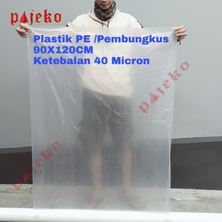 

Plastik Pembungkus 90 x 120 cm - 40 micron / Plastik PE Bening / Pembungkus Boneka Besar