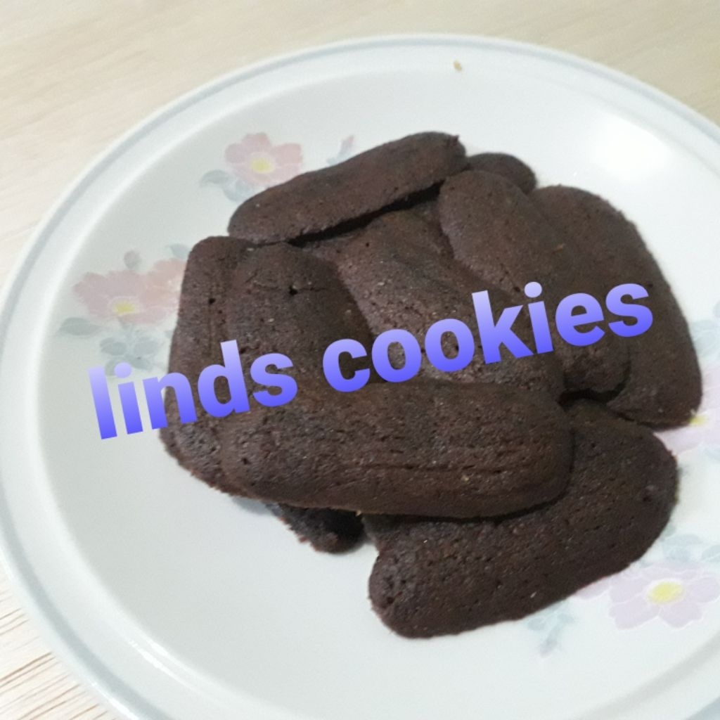 

kue kering cookies lidah kucing cokelat homemade - 250 gram