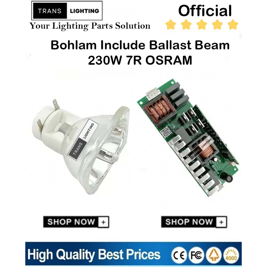 Paket Bohlam Beam 230W 7R include Balast Beam 230W 7R