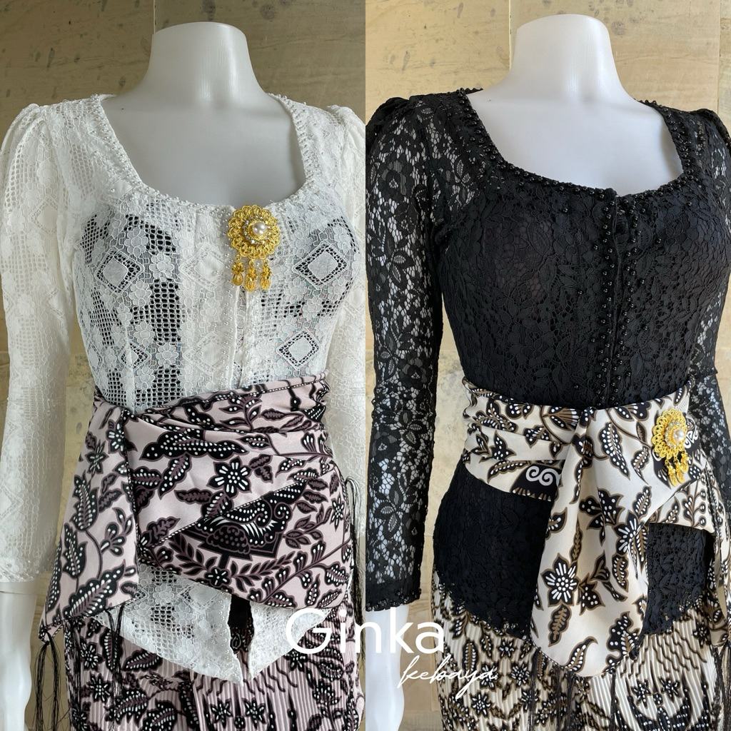 Kebaya Brokat Payet mutiara Sabrina Kartini