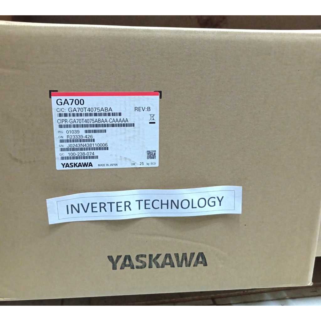 INVERTER YASKAWA 30KW / 37KW 400V CIPR-GA70T4075ABAA Baru
