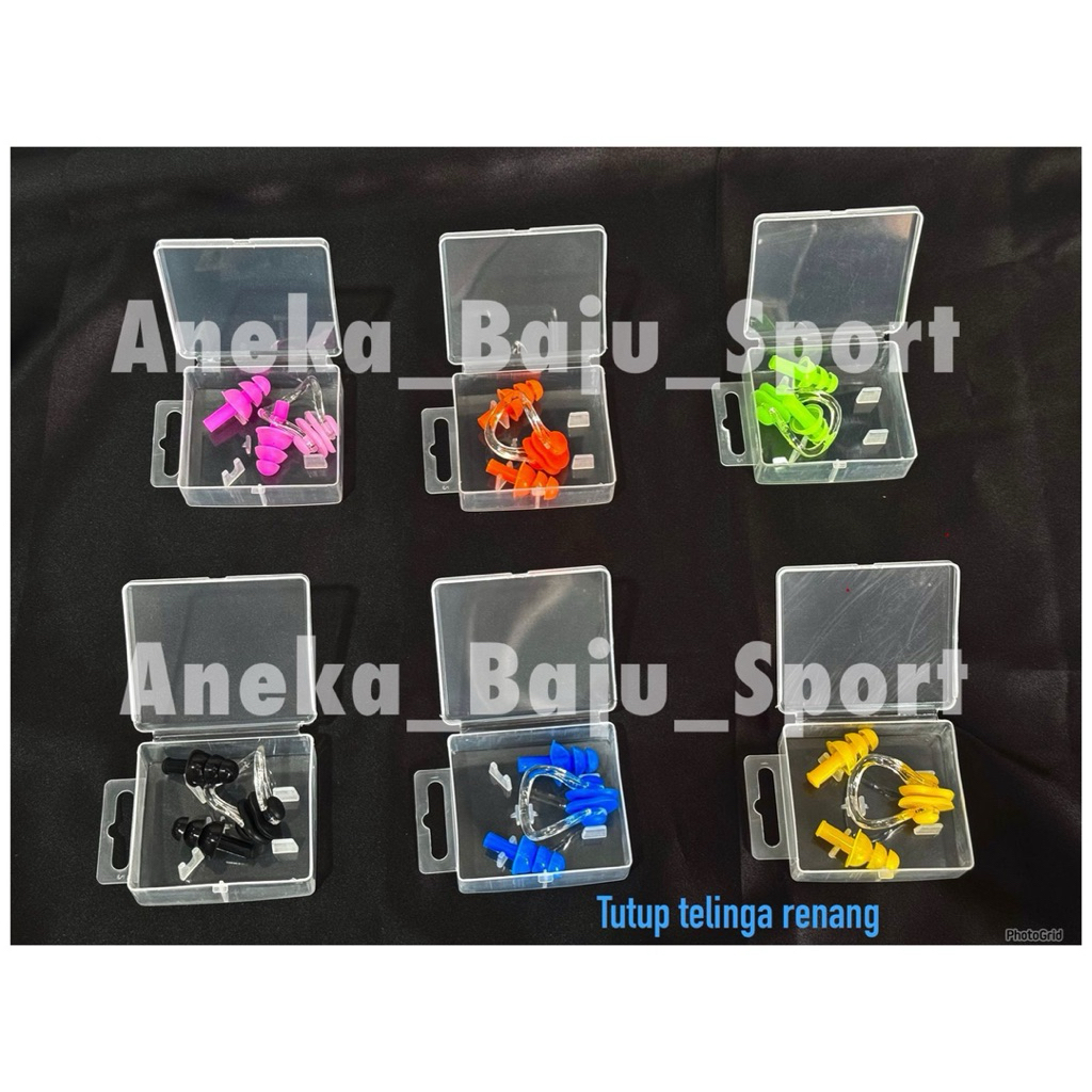 Ear Plug / Tutup Telinga dan Hidung Untuk Renang / Pelindung Renang / Tutup Telinga Renang