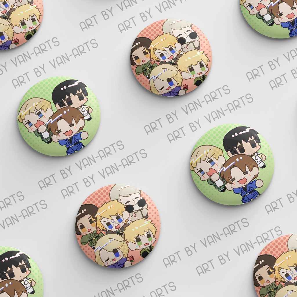 Pin Button Hetalia