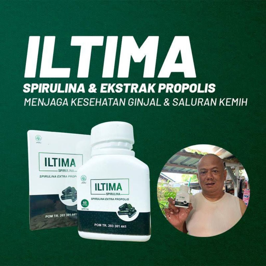 ILTIMA Spirulina dan Propolis - Obat Herbal Ginjal dan Kencing Batu Saluran Kemih