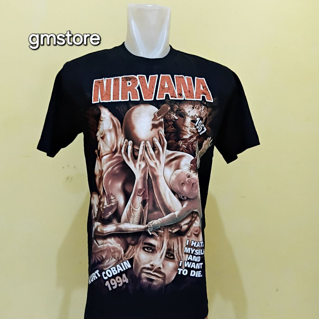 kaos nirvana bootleg made in thailand