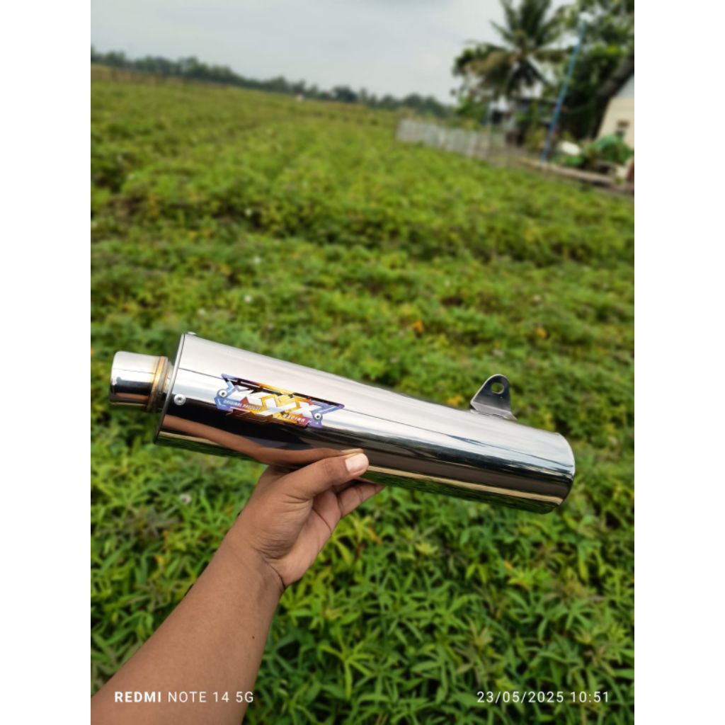 Silincer CKD Supra X 125 PnP Leher Ori