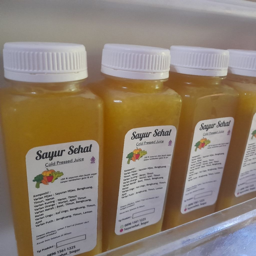 

Cold pressed juice Nanas Timun 200ml