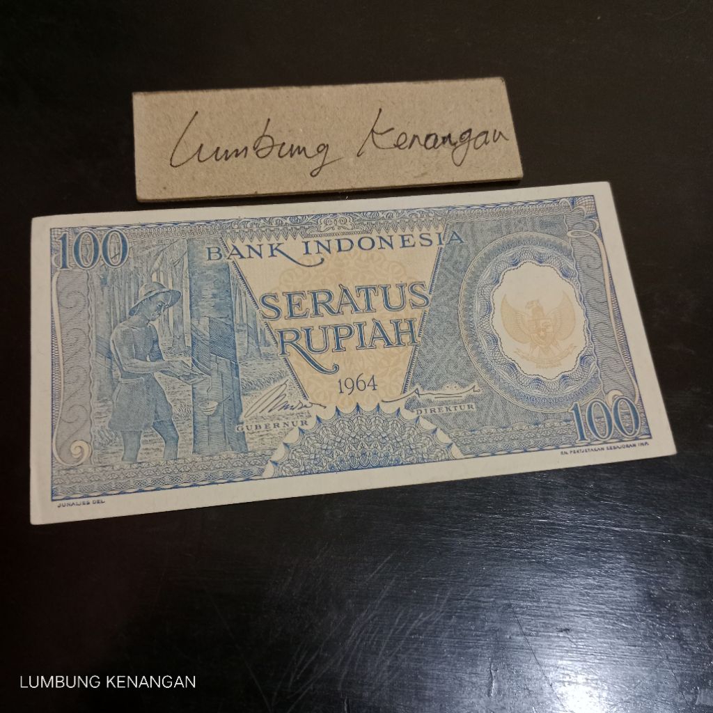 Noser DAB 030395 Pekerja biru 100 Rupiah 1964