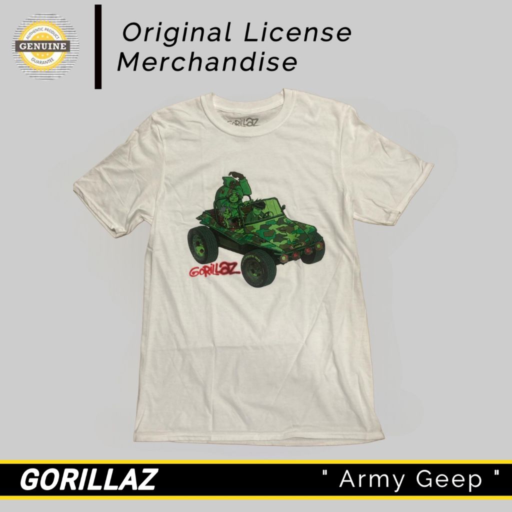 Gorillaz Kaos T shirt Band Music Metal Rock Pop Alternative Grunge original Licensed OfficiaL Label 