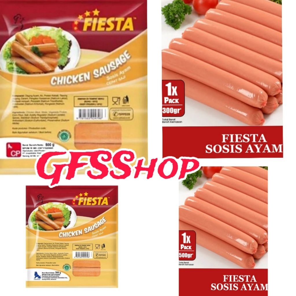 

Kode E. Fiesta Sosis Ayam 300gr / 500gr Chicken Sausage