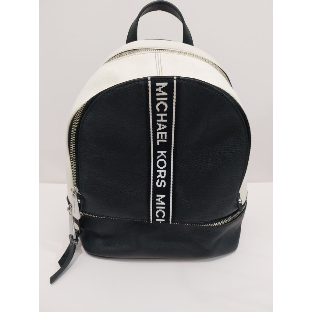 Tas Ransel Wanita Michael Kors/Rhea Medium Logo Tape Backpack Michael Kors [Preloved]