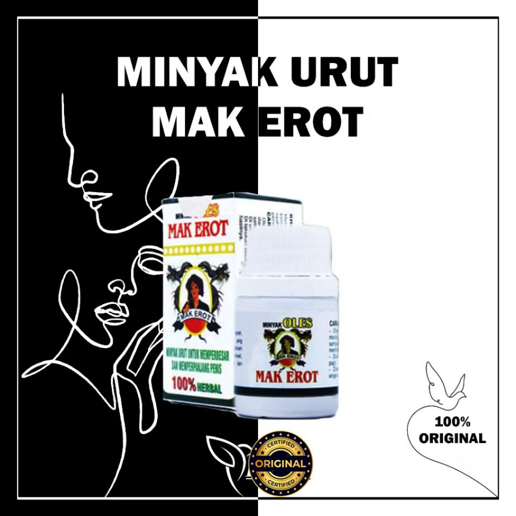 Mak Erot Minyak PembesarPennis Permanen Minyak Herbal Original Mak Erot