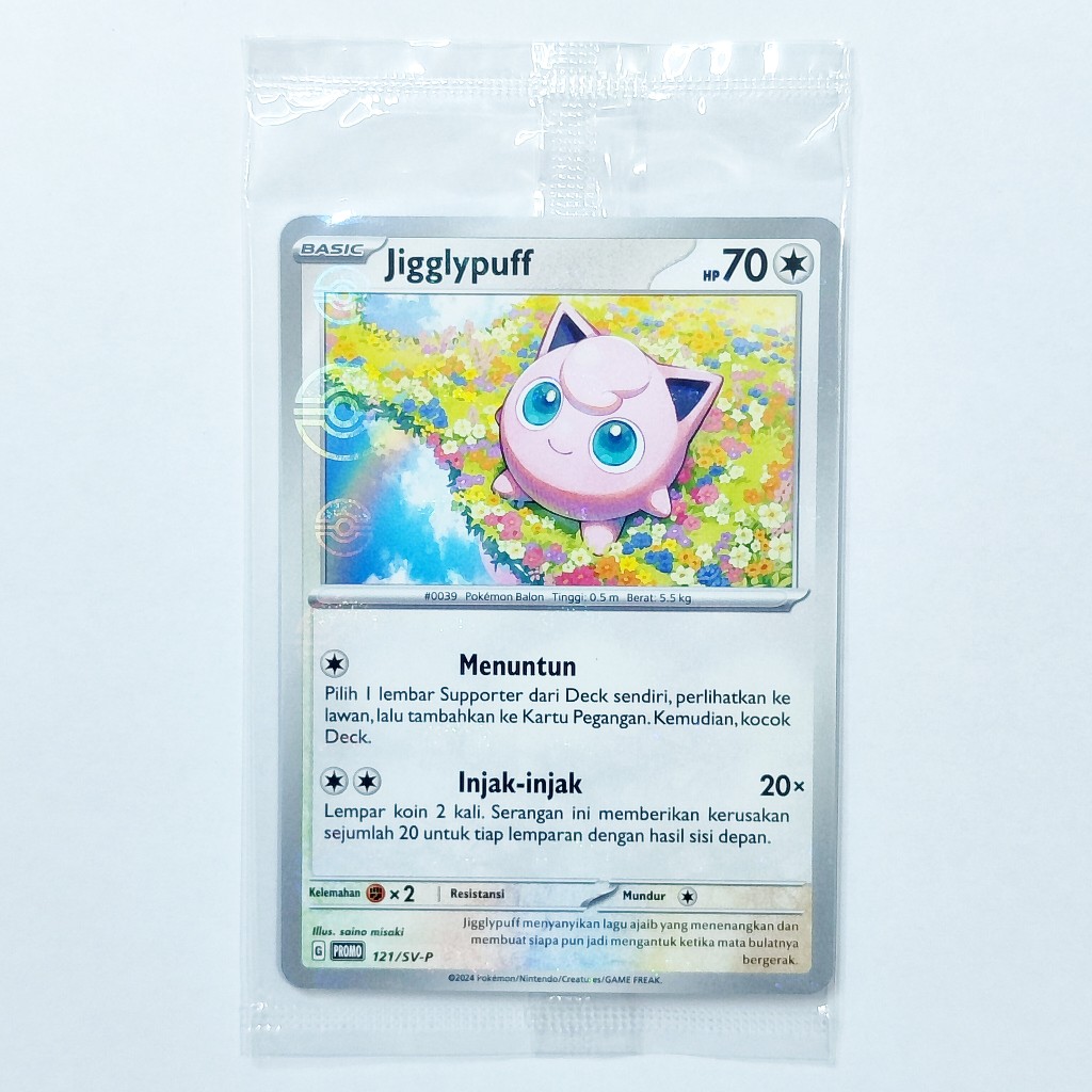 Kartu POKEMON Indonesia - Jigglypuff promo GYM Pokeball
