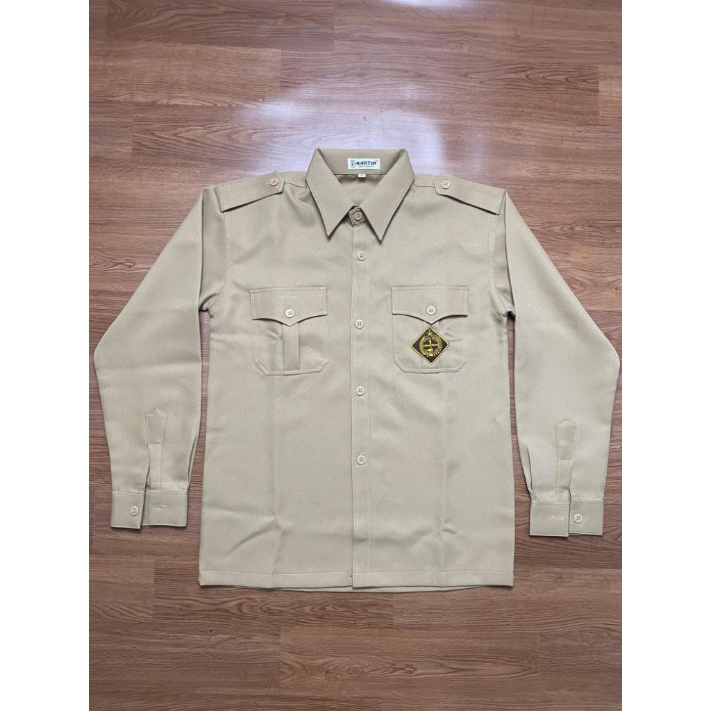 BAJU SERAGAM PRAMUKA LEGAN PANJANG SMP-SMA BAHAN RAPILO