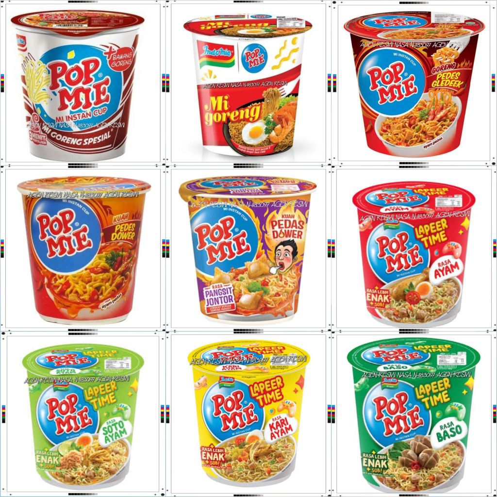 

☀☀PopmieIndofood☀☀Ready Siap Kirim All Varian Rasa Popmie(((pembelian 5pcs Packing Kardus)))