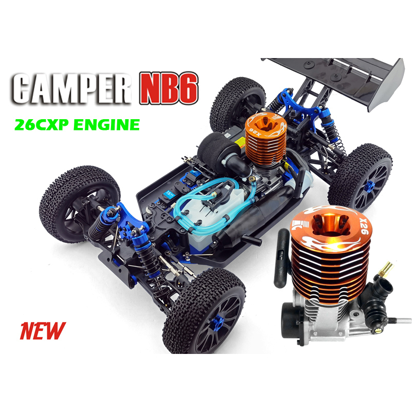 HSP 94970  engine nitro rc buggy off-road camper NB6 26CXP engine skala 1:8 unit lengkap
