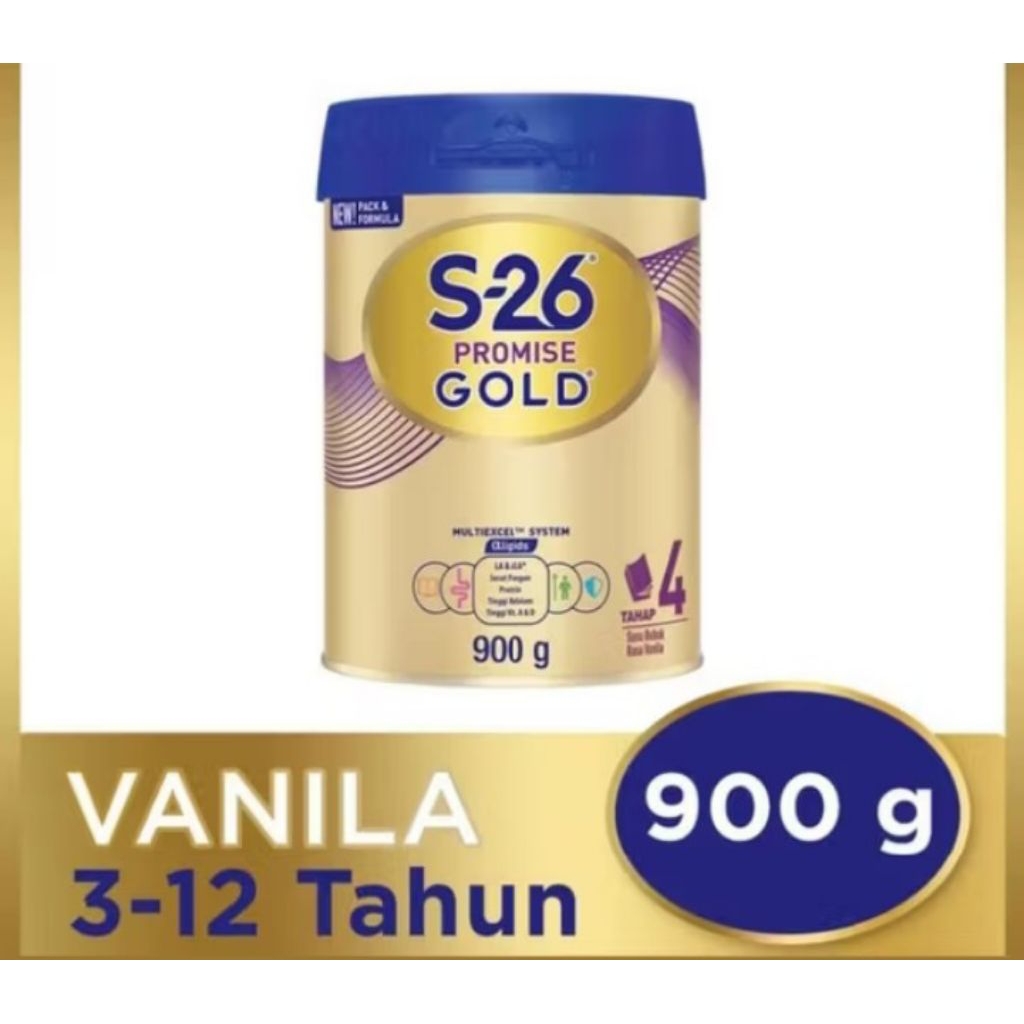 

S-26 promise gold tahap 4 rasa vanila 900g