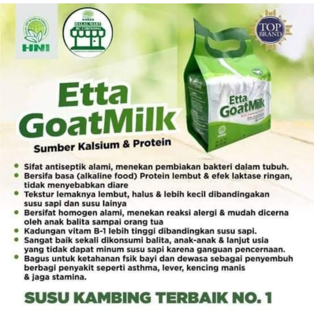 

Susu Kambing EGM Etta Goat Milk