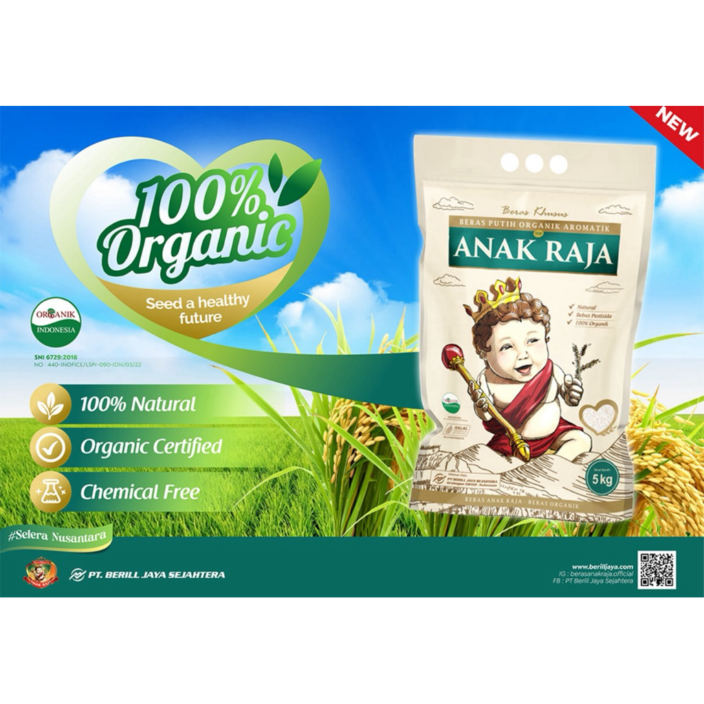 

ANAK RAJA BERAS ORGANIK AROMATIK 5KG
