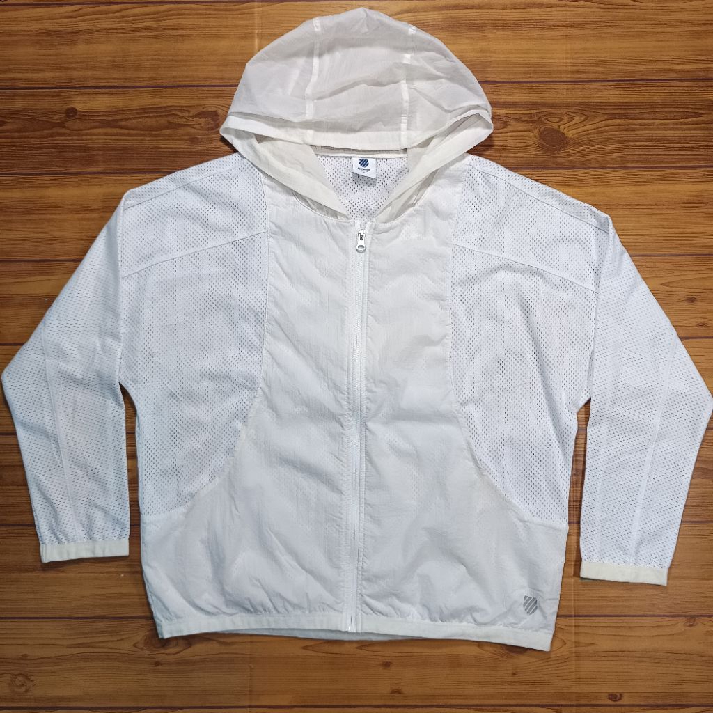 Jaket Running K-Swiss Second Original Putih size L