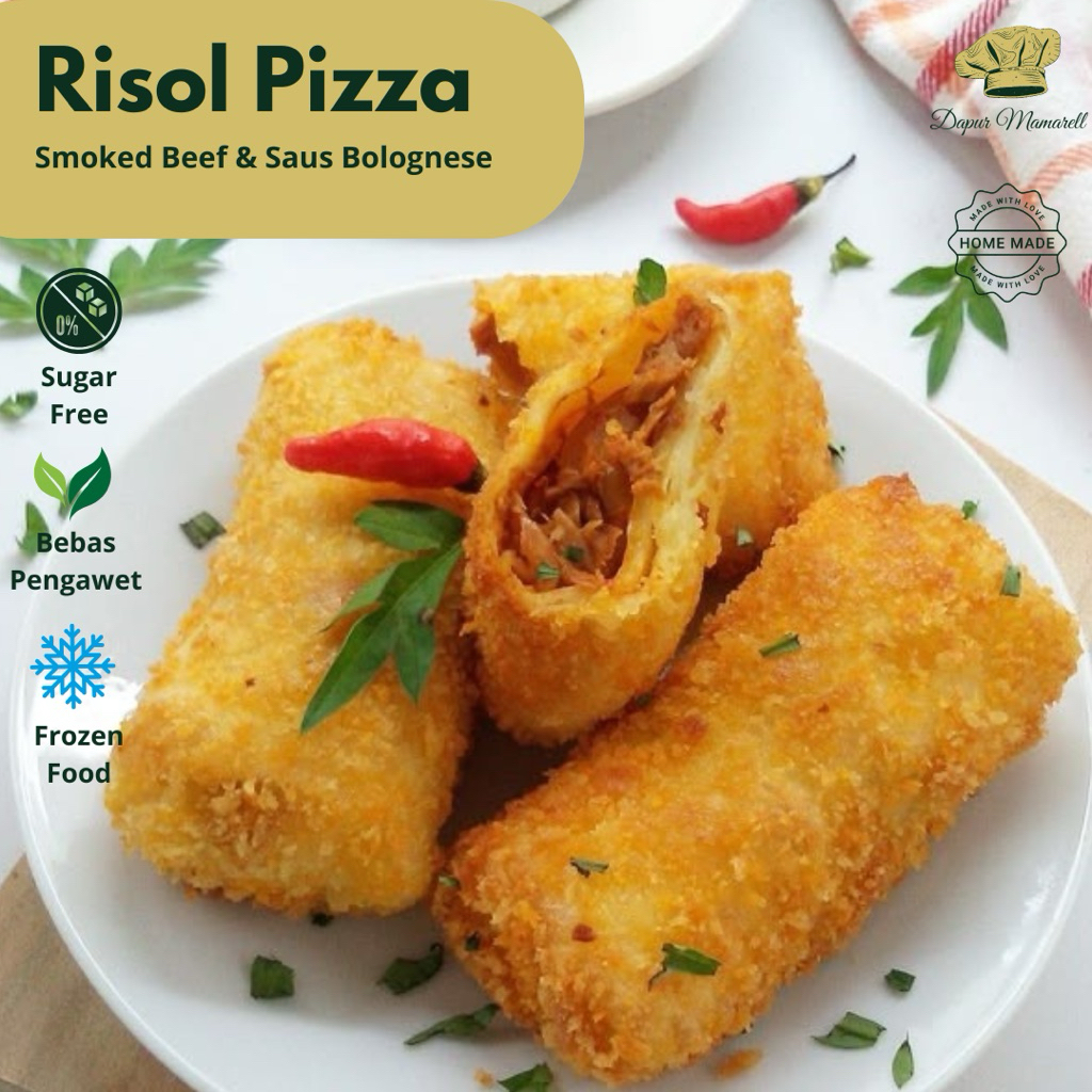 

Risol Pizza Saus Bolognese isi 5 pcs/by dapur_mamarell