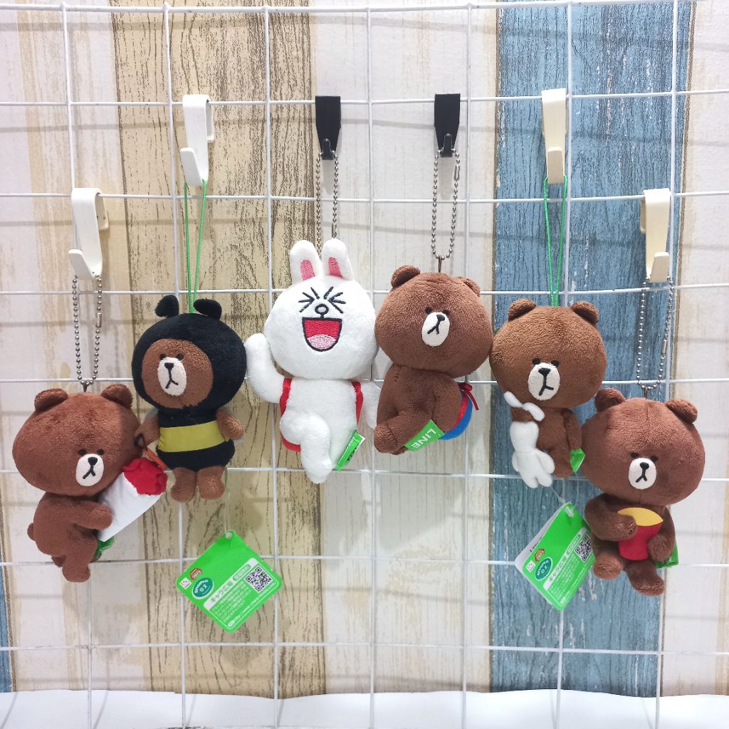 PRE♡ GANTUNGAN KUNCI BROWN CONY LINE